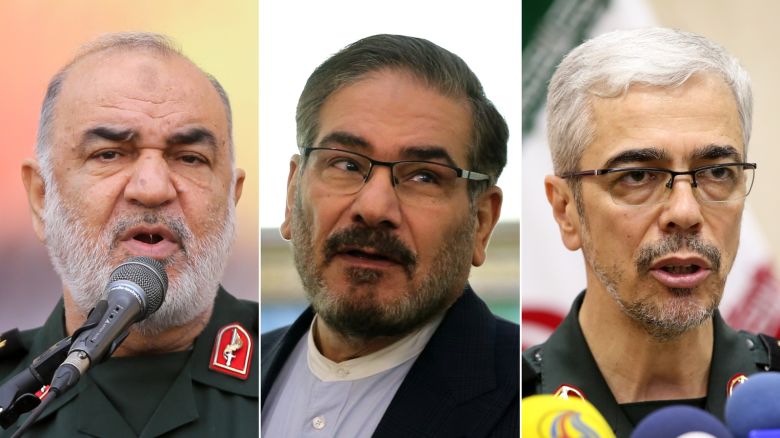 Hossein Salami, Ali Shamkhani and Mohammad Bagheri