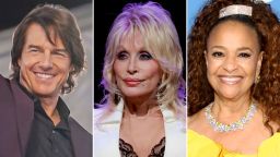 Tom Cruise, Dolly Parton and Debbie Allen