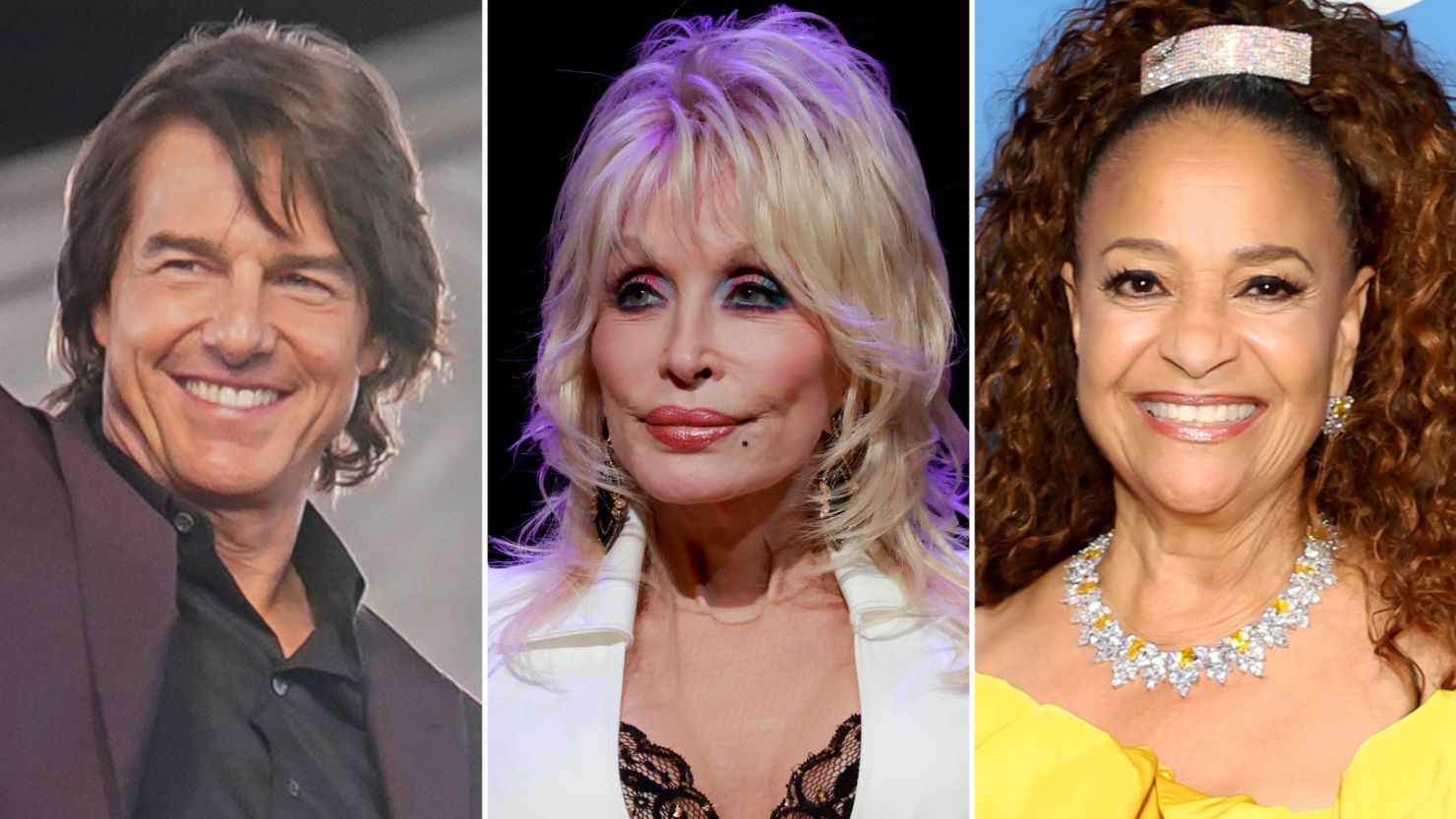 Tom Cruise, Dolly Parton and Debbie Allen