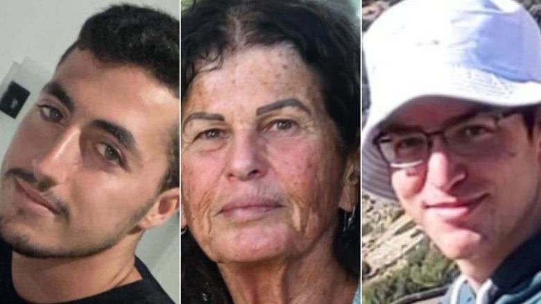 The bodies of Yonatan Samerano, Ofra Keidar and Shay Levinson -- pictured left to right -- were recovered on Saturday.