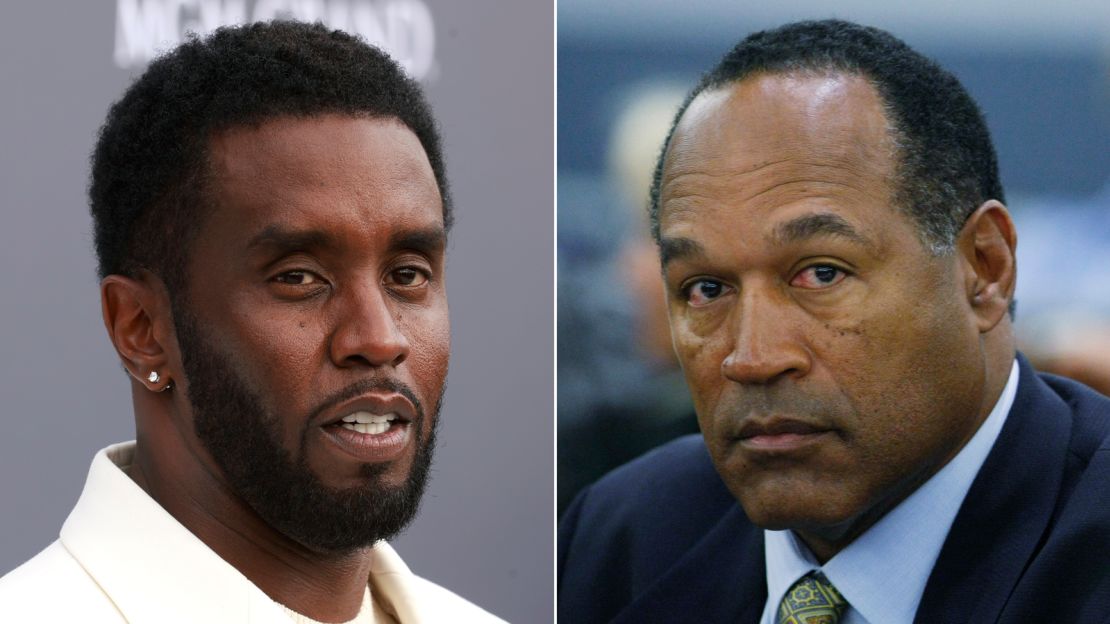 Sean “Diddy” Combs and OJ Simpson.