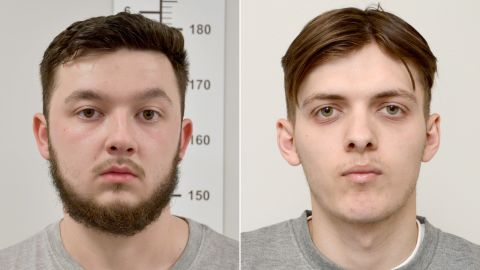 Dylan Earl, left, and Jake Reeves, pictured on June 4, 2025, pleaded guilty to arson and a terrorism-related offense.