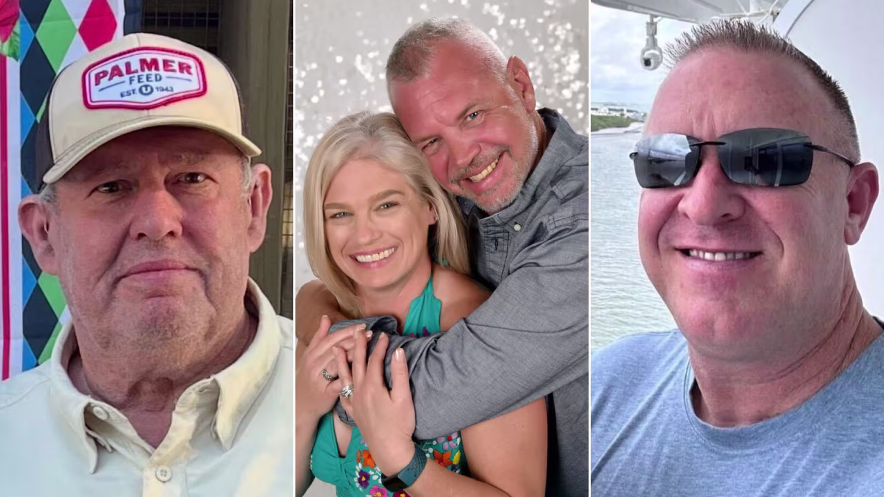 From left: Steve Edwards, Rob and Melissa Kamin and Brad Perry.