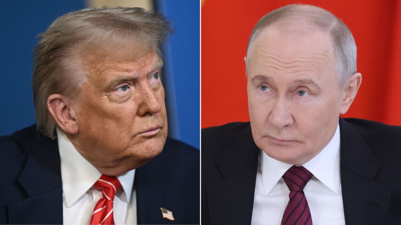 US President Donald Trump and Russian President Vladimir Putin.