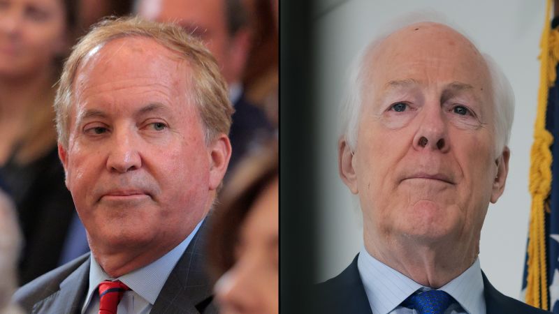 Cornyn outraised Paxton in kickoff quarter of Texas Senate primary upended by AG's divorce | CNN Politics