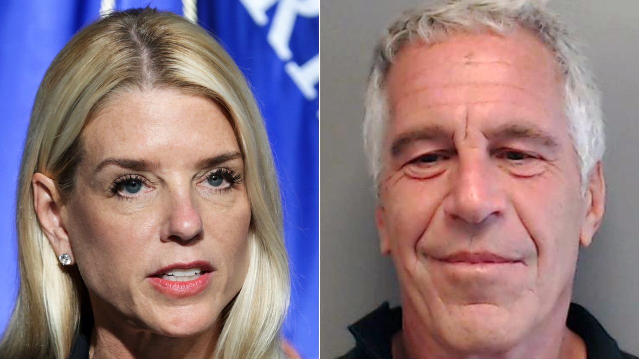 Pam Bondi and Jeffrey Epstein