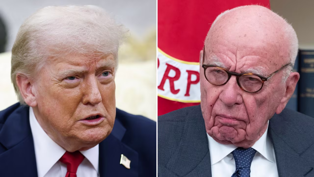 US President Donald Trump and Rupert Murdoch