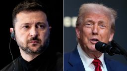 Volodymyr Zelenskyy and Donald Trump
