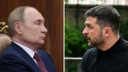 Russian President Vladimir Putin and Ukrainian President Volodymyr Zelensky