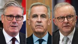 British Prime Minister Keir Starmer, Canadian Prime Minister Mark Carney and Australian Prime Minister Anthony Albanese announced recognition of Palestine on Sunday.