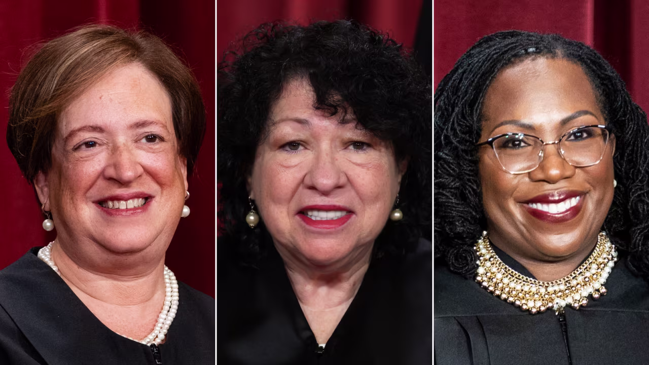 Justices Elena Kagan, Sonia Sotomayor and Ketanji Brown Jackson