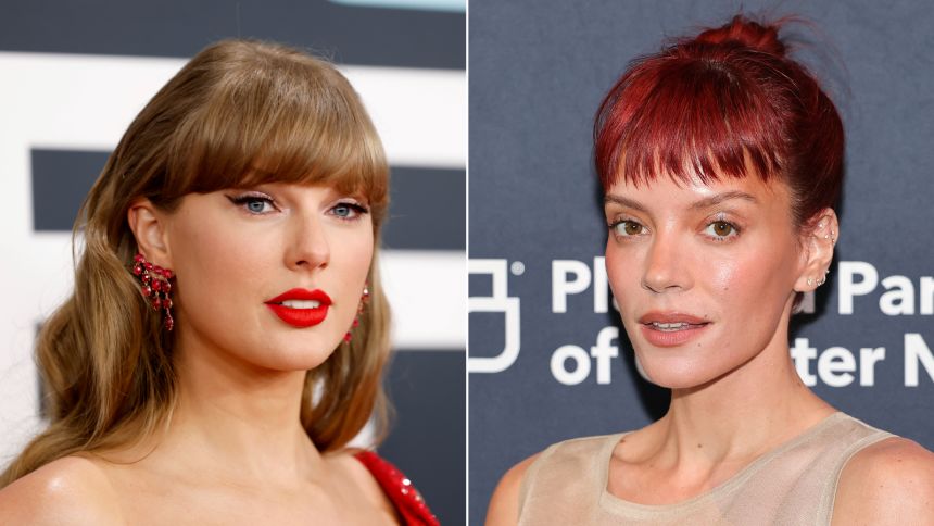 Taylor Swift and Lily Allen: they're going for it.