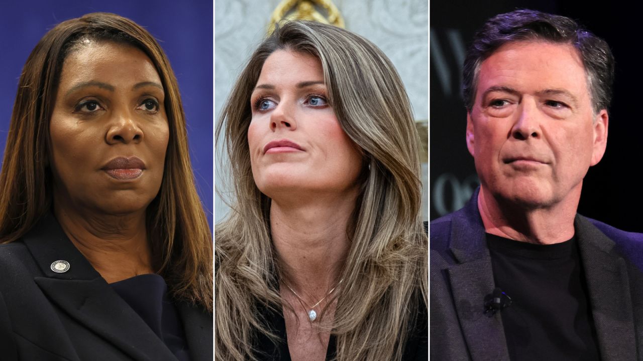 Letitia James, Lindsey Halligan and James Comey