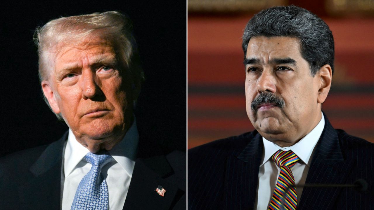 US President Donald Trump and Venezuelan President Nicolas Maduro.