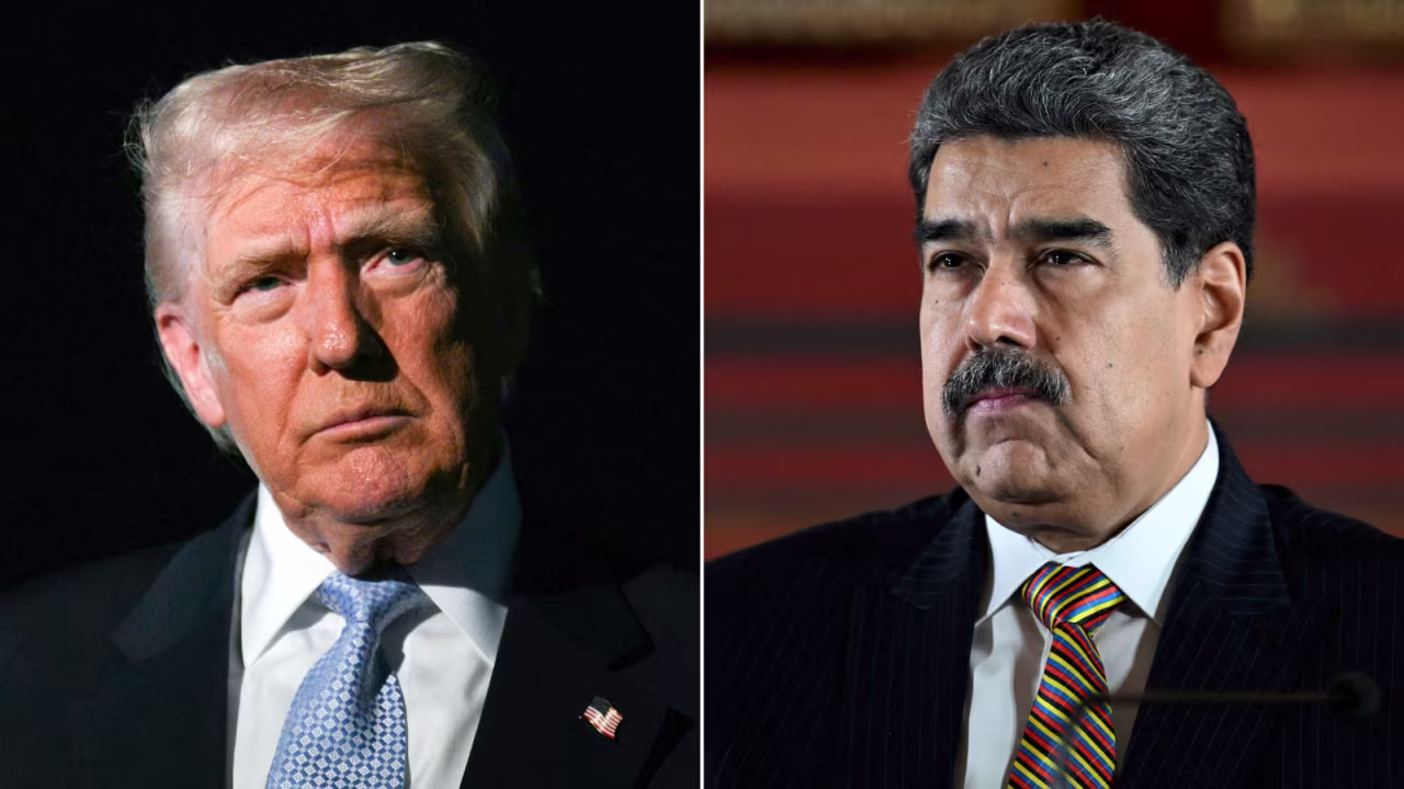 US President Donald Trump and Venezuelan President Nicolas Maduro.