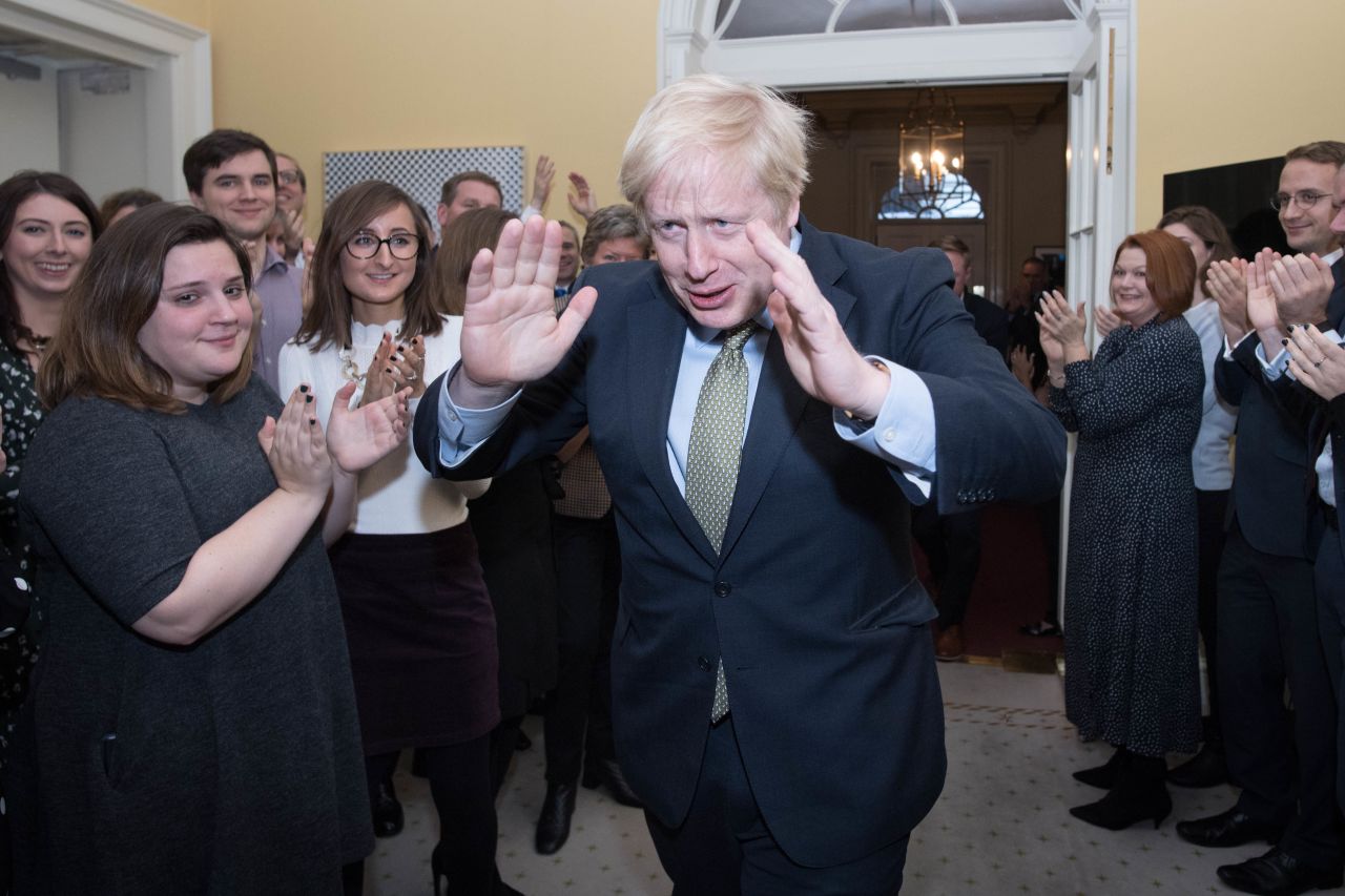 Boris Johnson in Downing Street