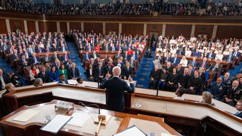 Biden speaks to the join session of Congress.