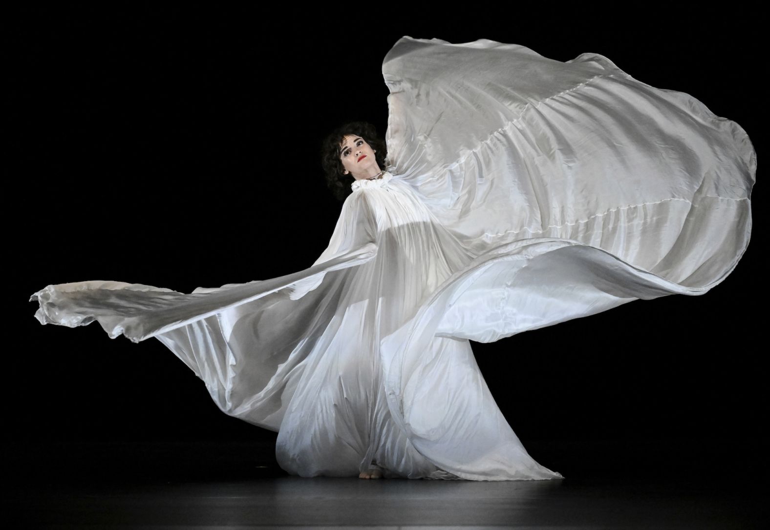 Dancer Emmy Wildermuth performs Jody Sperling’s “Clair de Lune” at a dress rehearsal in New York on Wednesday, November 13.