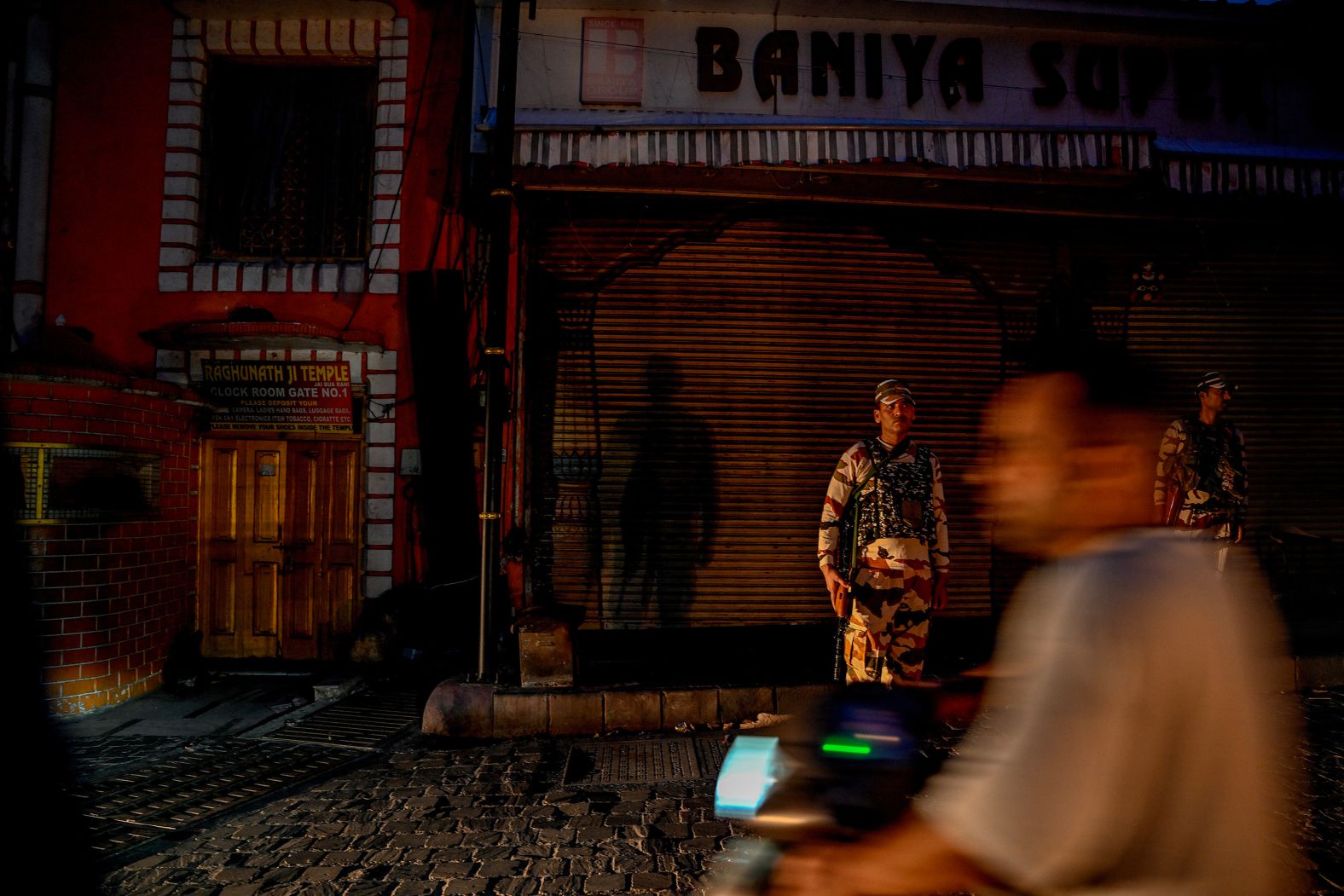 Security personnel are seen in the city of Jammu, in Indian-controlled Kashmir, on Sunday, May 11. <a href="index.php?page=&url=https%3A%2F%2Fwww.cnn.com%2Fworld%2Flive-news%2Findia-pakistan-operation-sindoor-05-10-25">A ceasefire between India and Pakistan</a> appeared to be holding on Sunday despite accusations of violations by both sides.