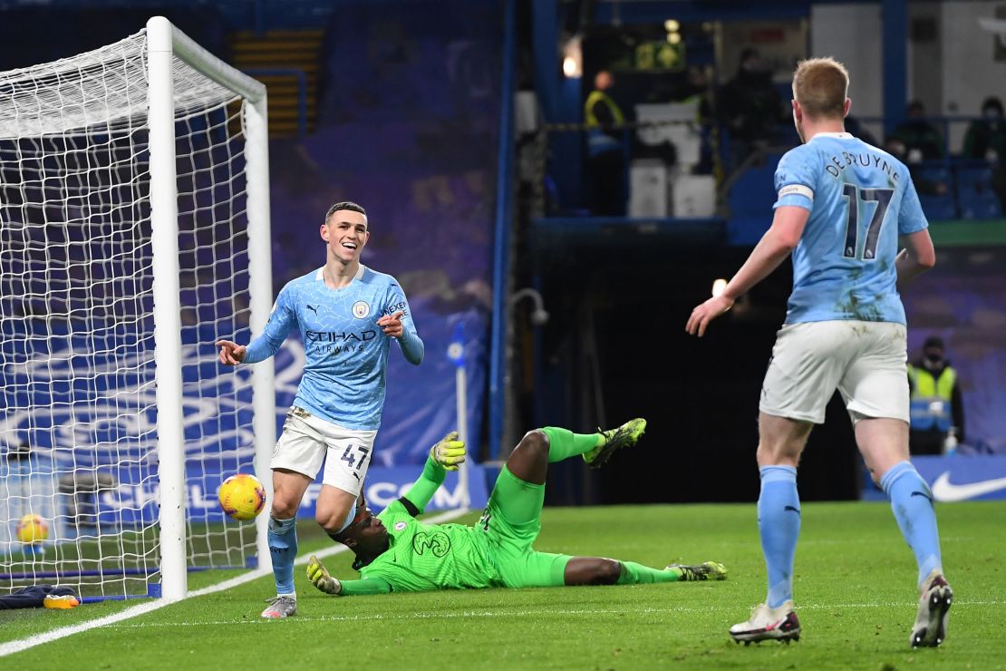 Pep Guardiola singled out Phil Foden for praise after his goal and performance in the convincing victory at Stamford Bridge. 