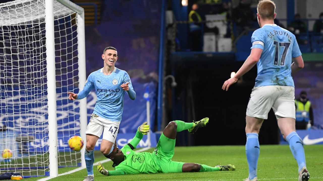 Pep Guardiola singled out Phil Foden for praise after his goal and performance in the convincing victory at Stamford Bridge.