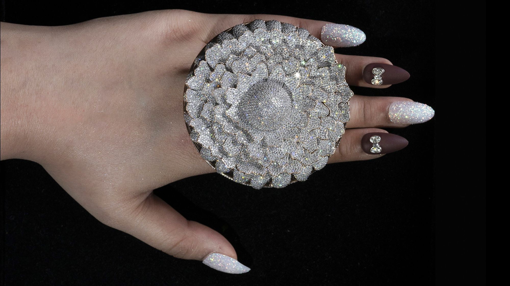A ring with 12,638 diamonds sets a Guinness World Record