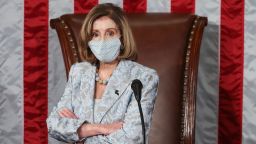 Speaker of the House Nancy Pelosi (D-CA) waits during votes in the first session of the 117th Congress in the House Chamber at the US Capitol on January 3, 2021 in Washington, DC (Photo by Tasos Katopodis / POOL / AFP) (Photo by TASOS KATOPODIS/POOL/AFP via Getty Images)