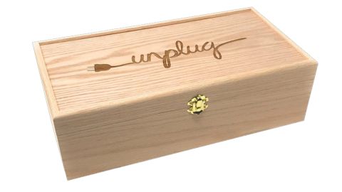 Custom Engraved Unplug Box