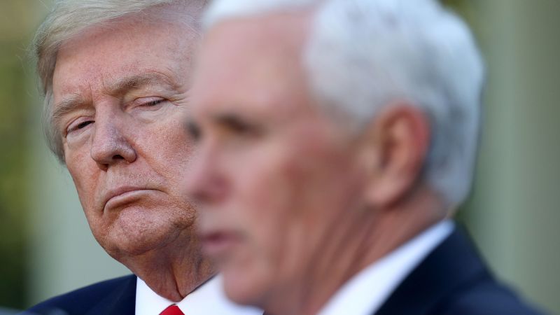 Trump Pressured Pence To Engineer A Coup Then Put The Vp In Danger Source Says Cnn Politics 4570