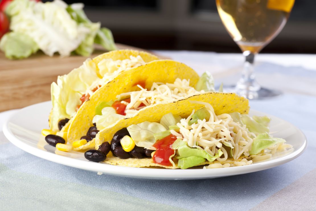 Celebrate Taco Tuesday with vegetarian black bean tacos. 