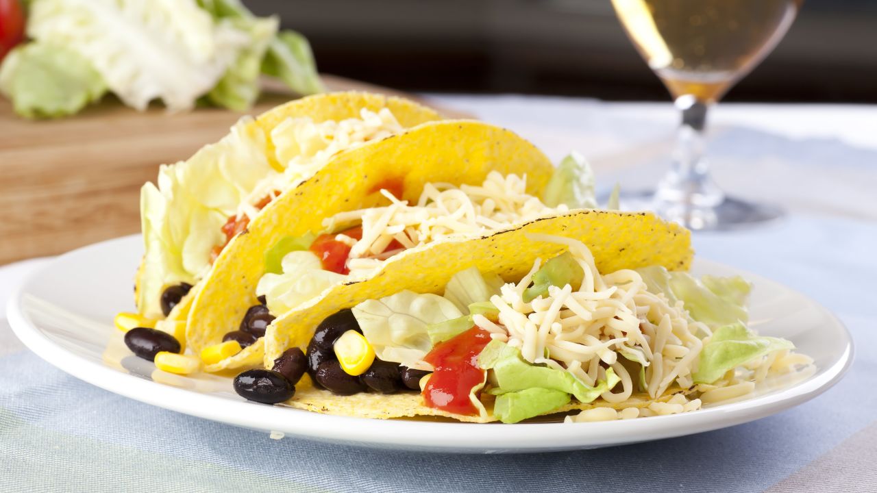 Celebrate Taco Tuesday with vegetarian black bean tacos. 