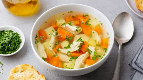 Warming chicken soup could help you get through cold and flu season. 