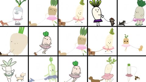 A new AI model from OpenAI, DALL-E, can create pictures from the text prompt "an illustration of a baby daikon radish in a tutu walking a dog".