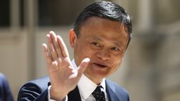 FILE - In this May 15, 2019, file photo, founder of Alibaba group Jack Ma arrives for the Tech for Good summit in Paris. Ma hasn't been seen in public since he angered regulators with an October 2020 speech. That is prompting speculation about what might happen to the billionaire founder of the world's biggest e-commerce company. (AP Photo/Thibault Camus, File)