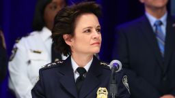ATLANTA, GA - JANUARY 30:  Atlanta Chief of Police Erika Shields during the Security Press Conference during Super Bowl LIII week on January 30, 2019 at the Georgia World Congress Center in Atlanta GA.  (Photo by Rich Graessle/Icon Sportswire via Getty Images)