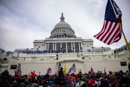 WASHINGTON, DC - JANUARY 06: Pro-Trump supporters storm the U.S. Capitol following a rally with President Donald Trump on January 6, 2021 in Washington, DC. Trump supporters gathered in the nation's capital today to protest the ratification of President-elect Joe Biden's Electoral College victory over President Trump in the 2020 election. (Photo by Samuel Corum/Getty Images)