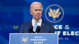 President-elect Joe Biden speaks at The Queen theater in Wilmington, Del., Wednesday, Jan. 6, 2021. (AP Photo/Susan Walsh)