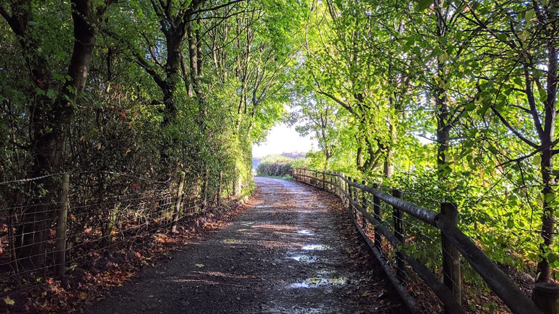 Using the morning for walks instead of commuting via train has enabled Alcock to discover beautiful places near her neighborhood in Wigan, Greater Manchester, England. 