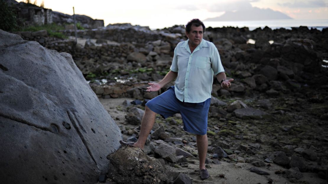 John Cruise-Wilkins is a second-generation treasure hunter in the Seychelles.