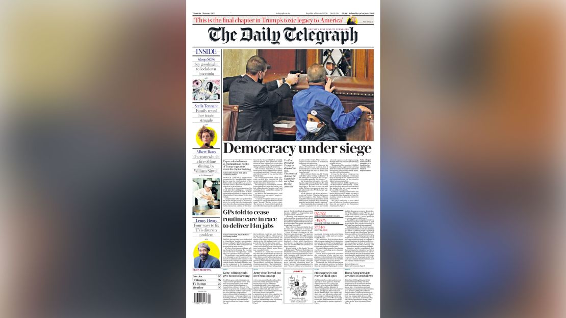 06 newspapers around the world react 0107 Daily Telegraph