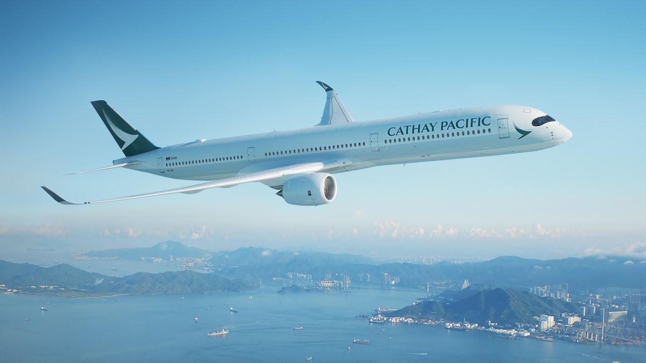 <strong>9. Cathay Pacific:</strong> Hong Kong airline Cathay Pacific nabs number nine on AirlineRatings list.