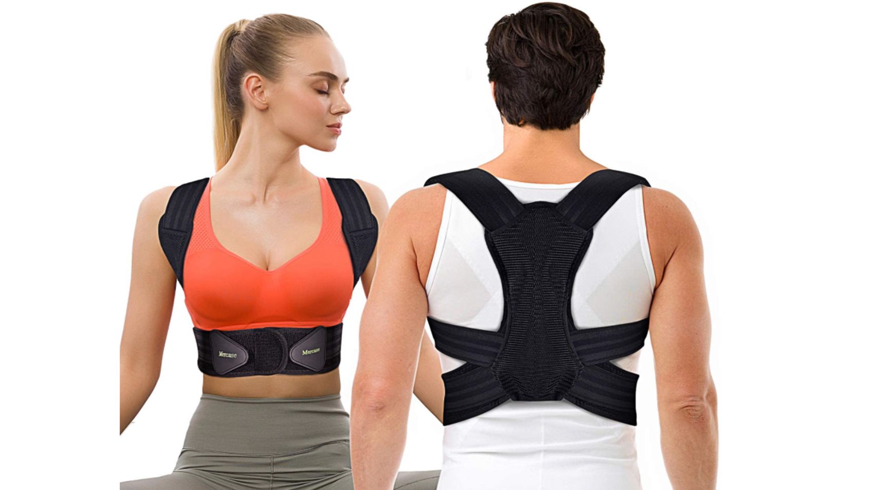 1 Pcs Mercase Posture Corrector for Men and Women, Back Brace for