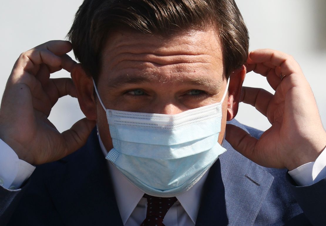 Gov. Ron DeSantis says any issues with the vaccine rollout are the result of failures by local authorities and high demand.