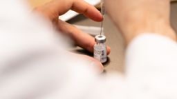 A pharmacist draws a dose of the Pfizer-BioNTech Covid-19 vaccine at the Brooklyn Center for Rehabilitation and Healthcare nursing home in the Brooklyn borough of New York, Tuesday, January 5.