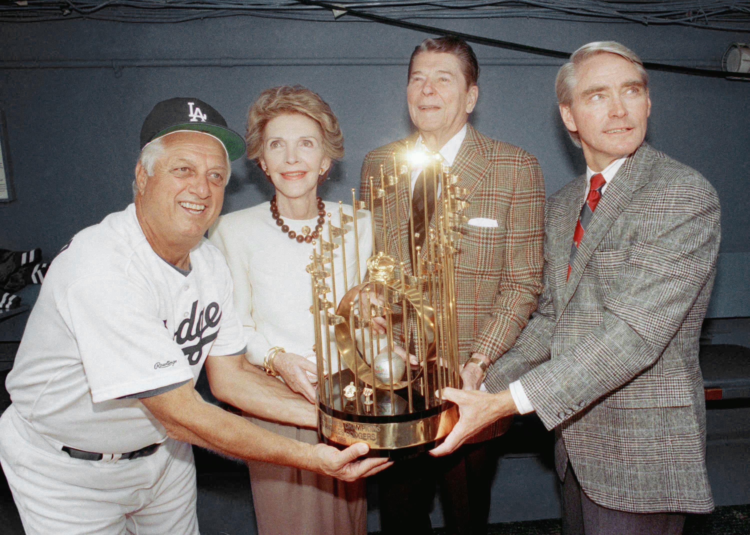 Tommy Lasorda Autographed Signed Los Angeles Dodgers Smiling in