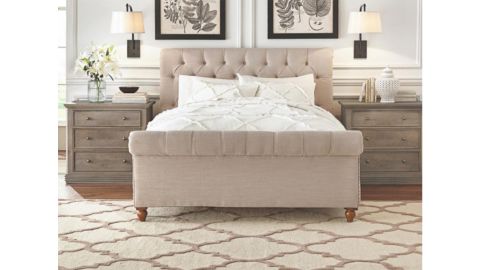 Gordon Natural King Sleigh Bed