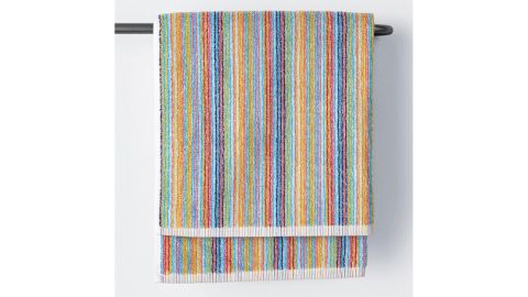 Stripe Multicolored Cotton Fingertip Towel, Set of 2