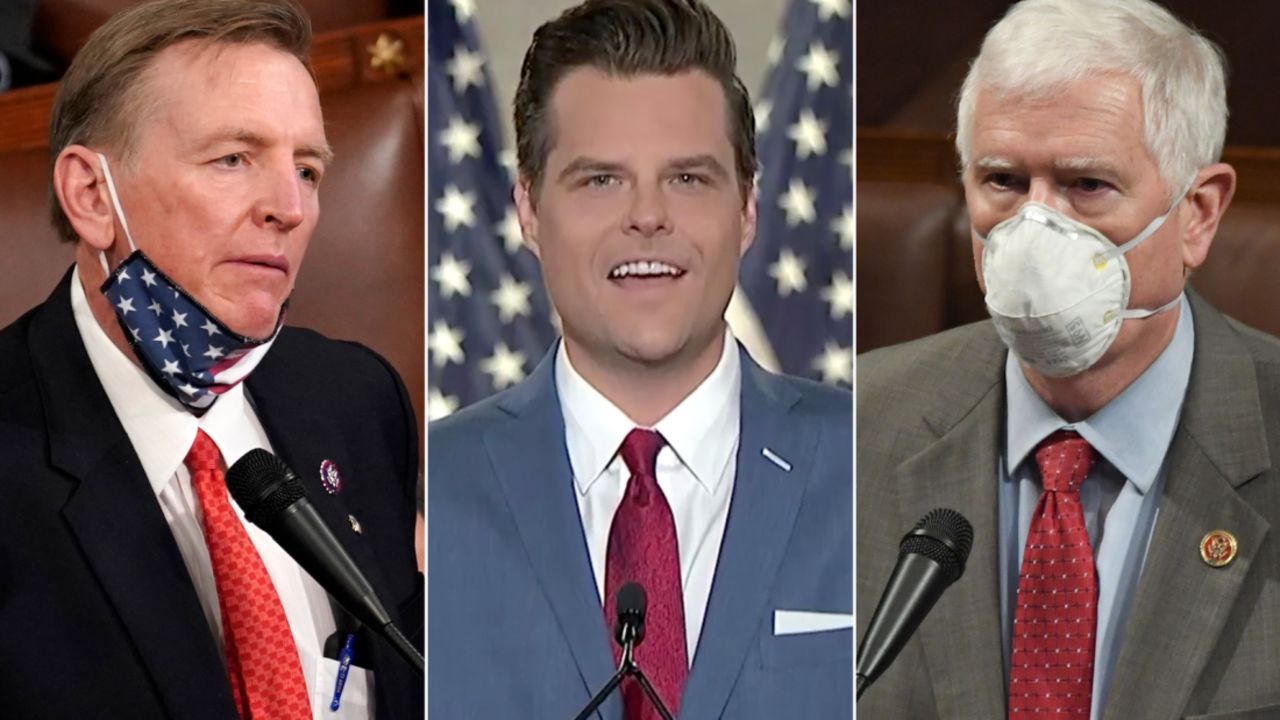 Paul Gosar Matt Gaetz Mo Brooks Split