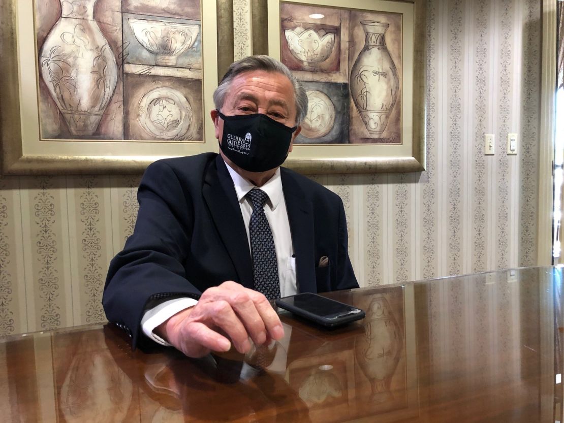 Richard Gutierrez, owner of Guerra & Gutierrez Mortuaries, says a crushing number of pandemic deaths leaves him with anxiety and concerns that he can't serve all of his customers well.