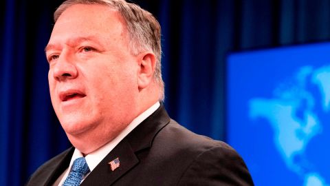 US Secretary of State Mike Pompeo speaks during a media briefing, on November 10, 2020, at the State Department in Washington, DC. 